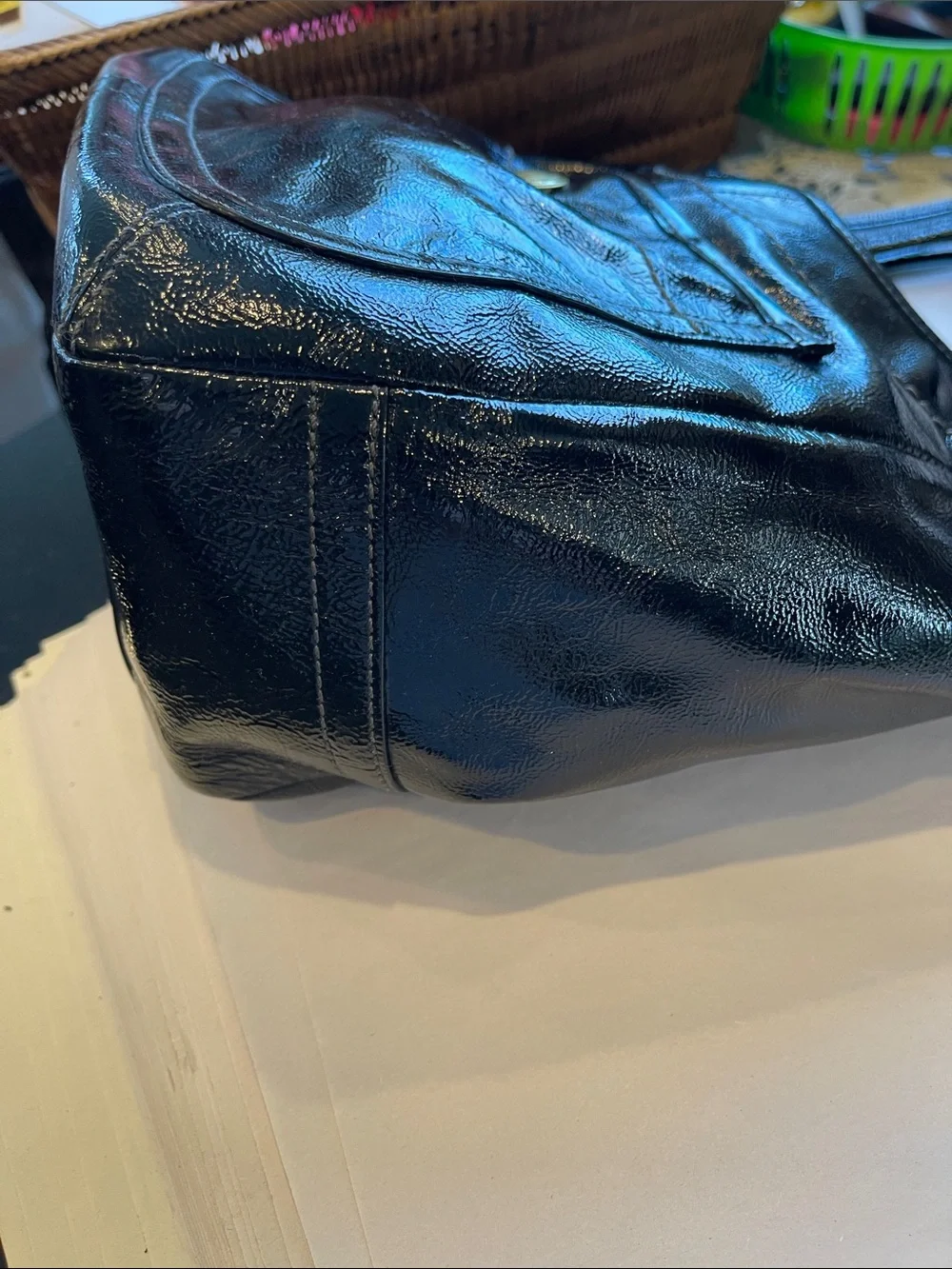 COACH Vintage Legacy Ergo Hobo Satchel Shoulder Bag Tote Pat Leather